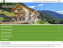 Tablet Screenshot of planatschhof.com
